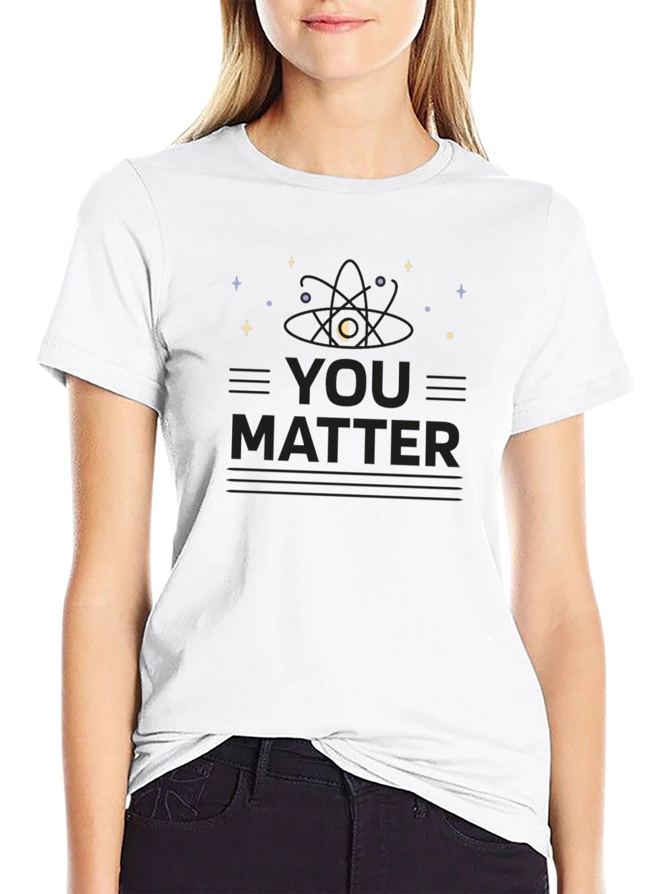 You Matter Science T-Shirt - Black Cotton Blend