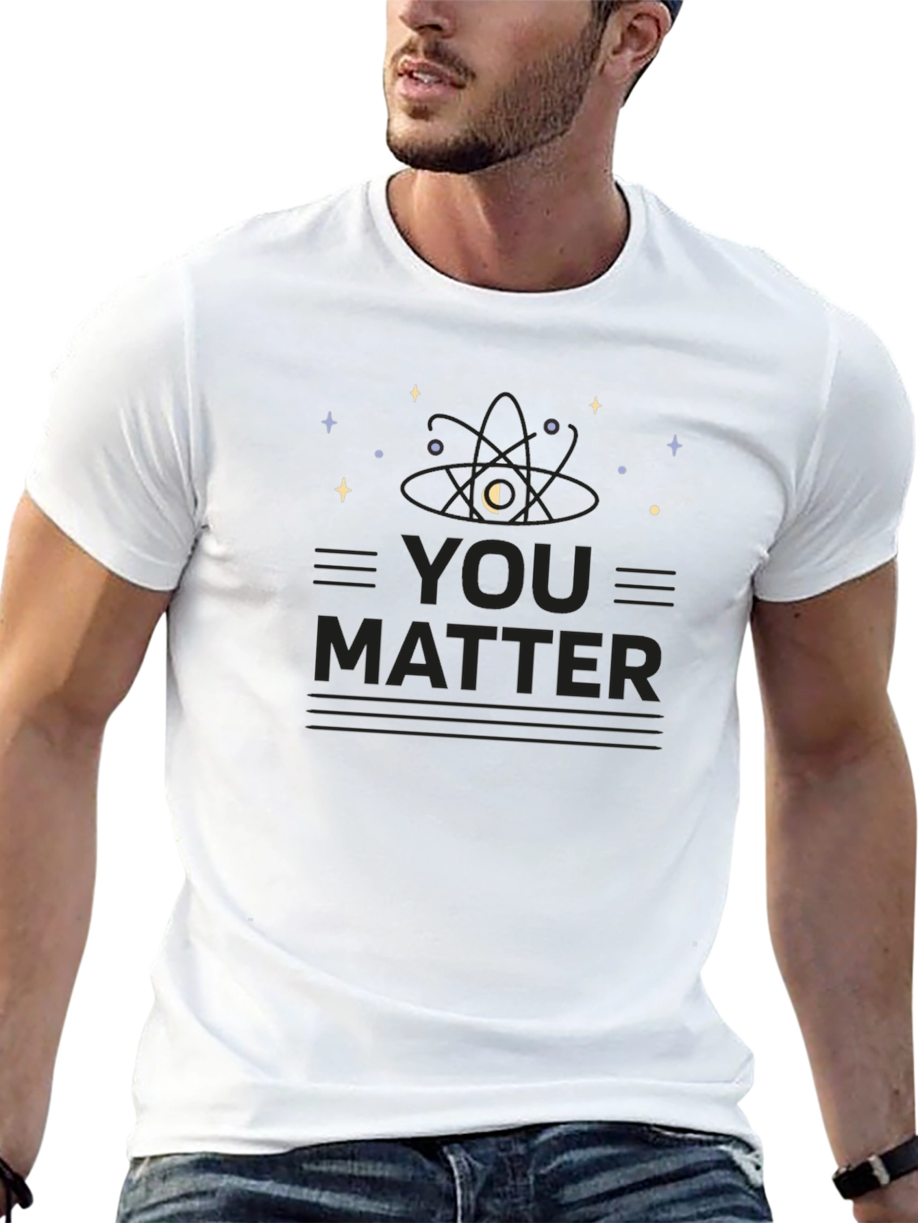 You Matter Science T-Shirt - Black Cotton Blend