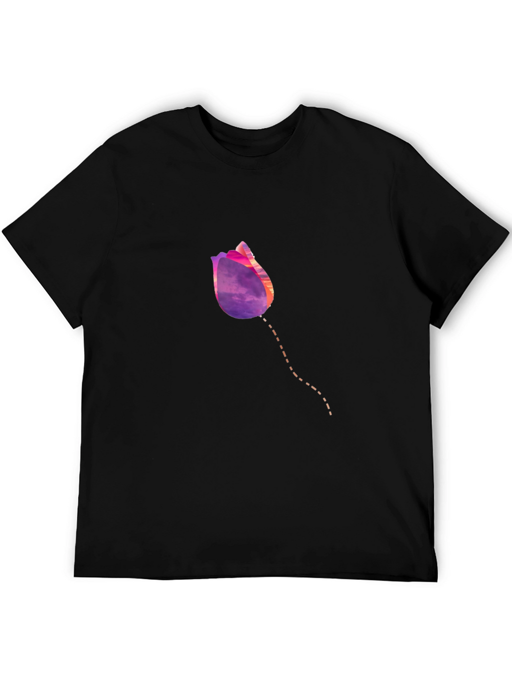 Tulip Sunset Graphic T-Shirt - Modern Casual Tee