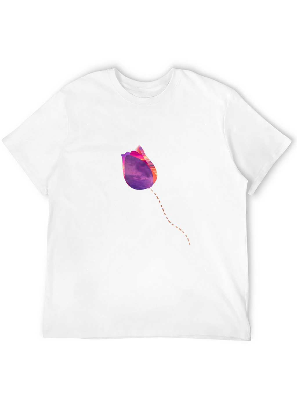 Tulip Sunset Graphic T-Shirt - Modern Casual Tee