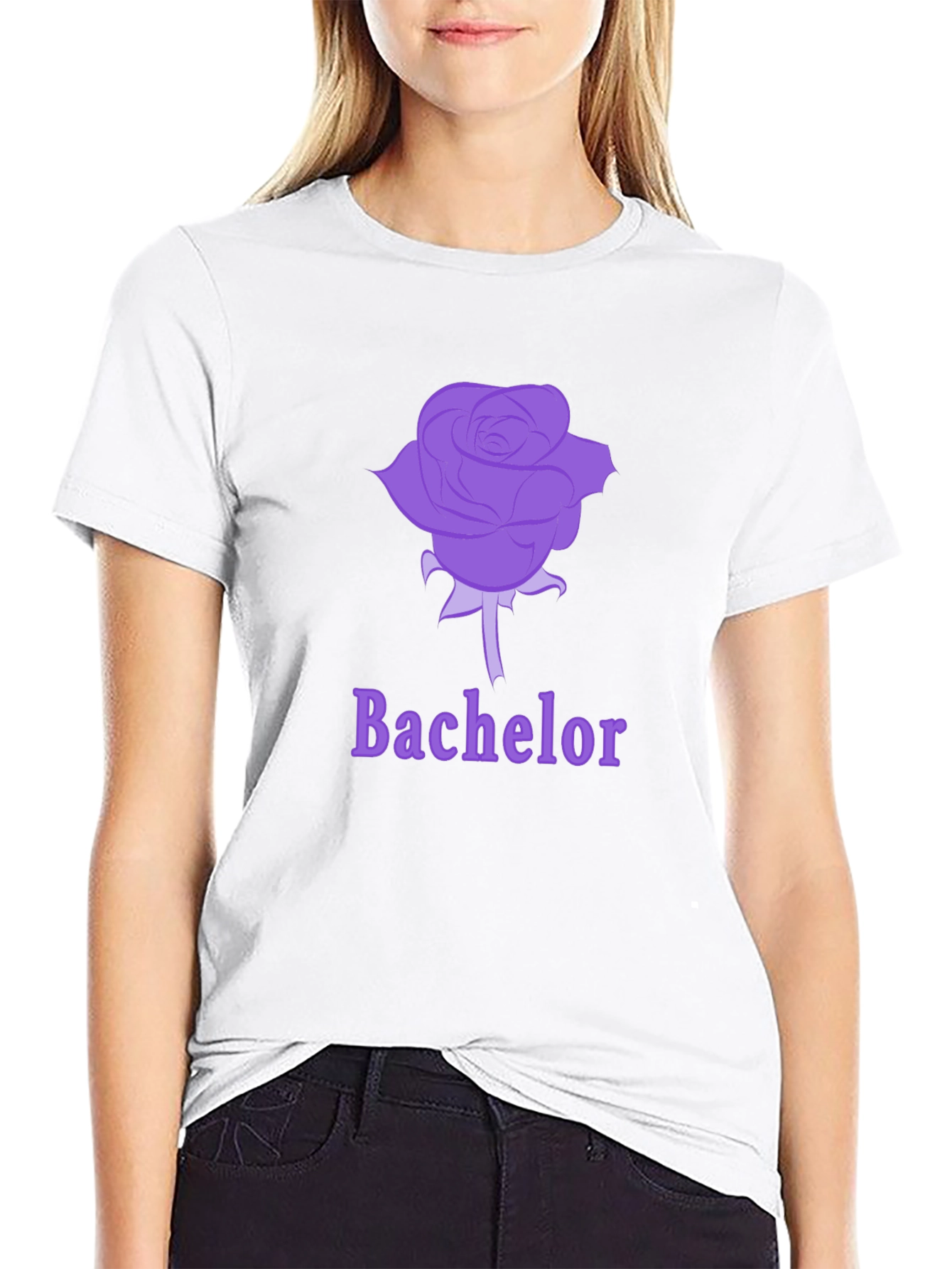 Bachelor Rose Graphic Tee - Soft Cotton Blend