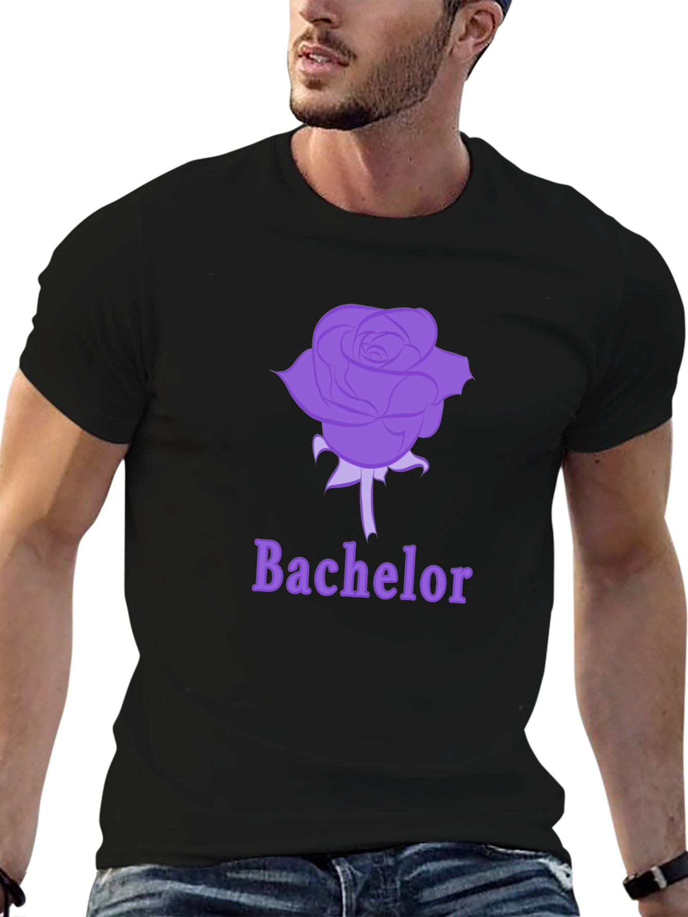 Bachelor Rose Graphic Tee - Soft Cotton Blend