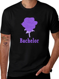 Bachelor Rose Graphic Tee - Soft Cotton Blend