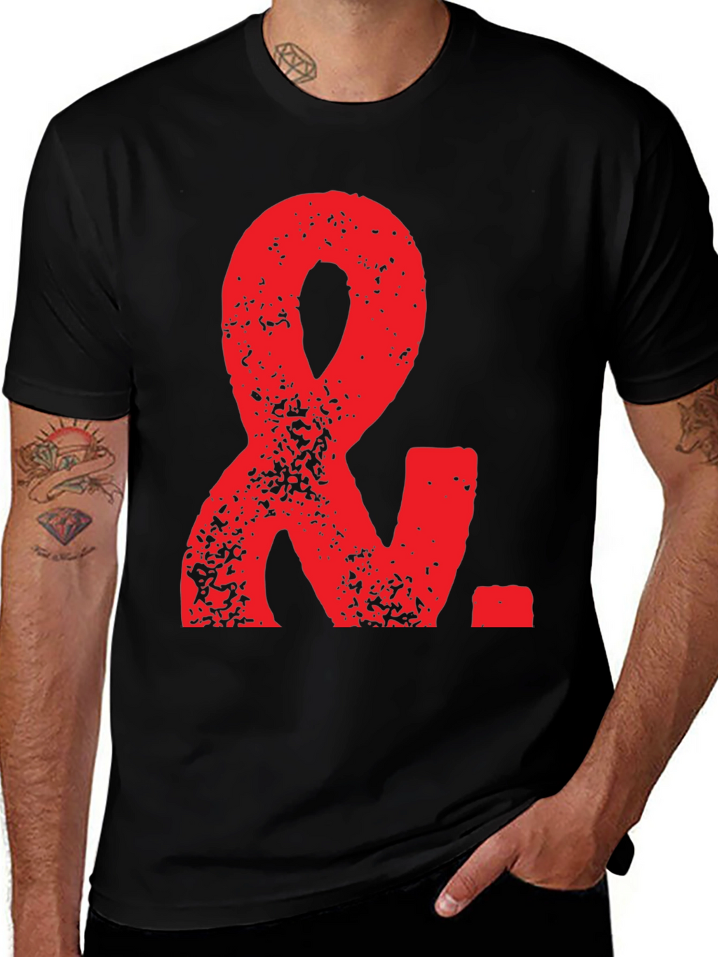 Red Ampersand &. Black T-Shirt