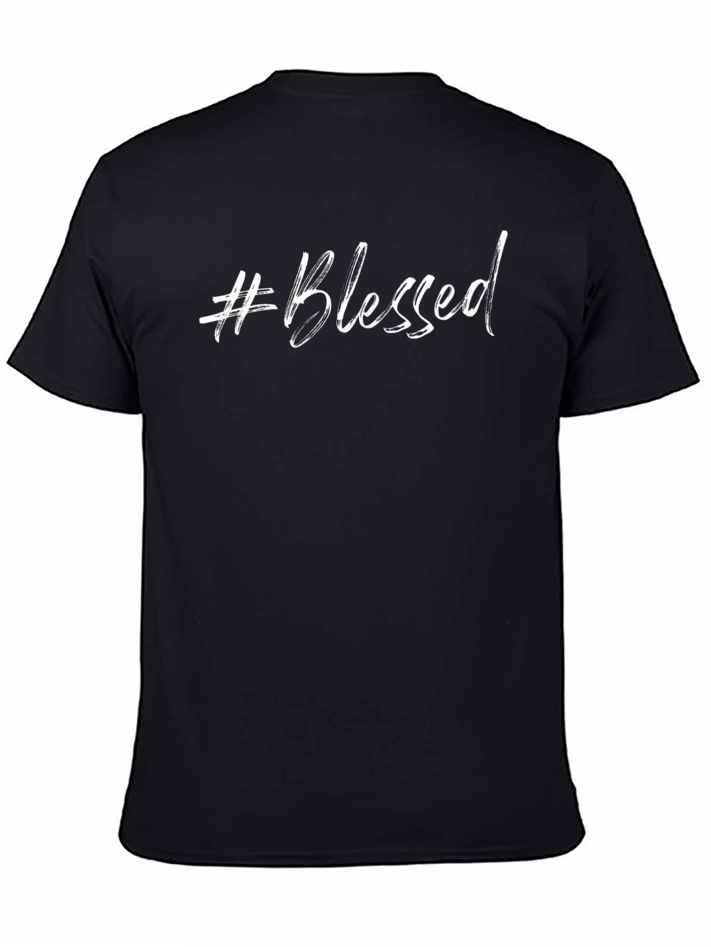 #Blessed Graphic Tee - Stylish Black Cotton T-Shirt