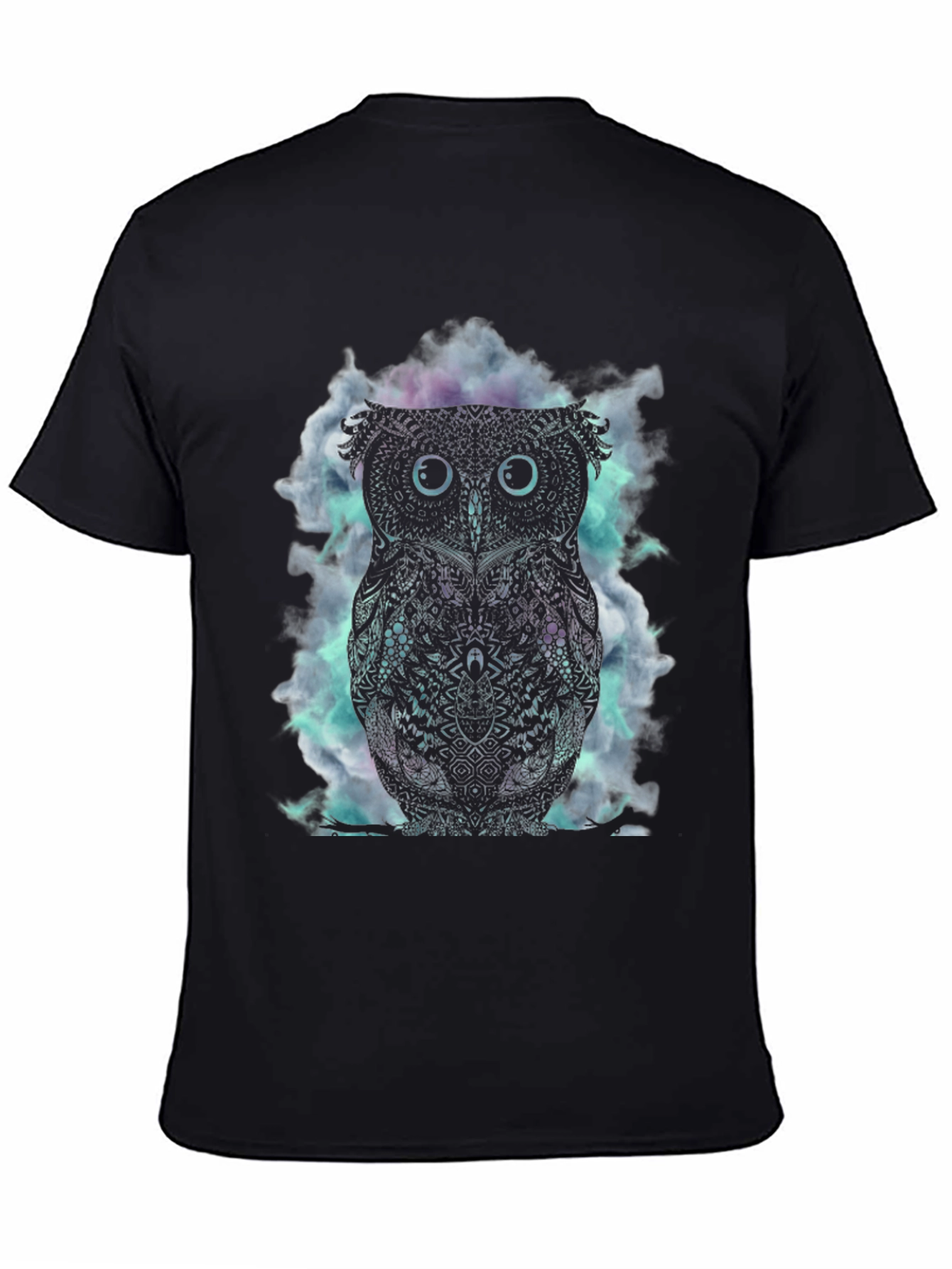 Owl Graphic Black T-Shirt