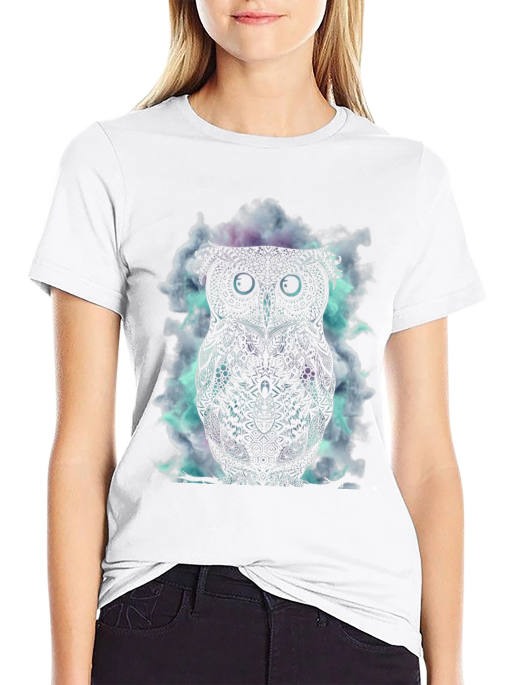 Owl Graphic Black T-Shirt