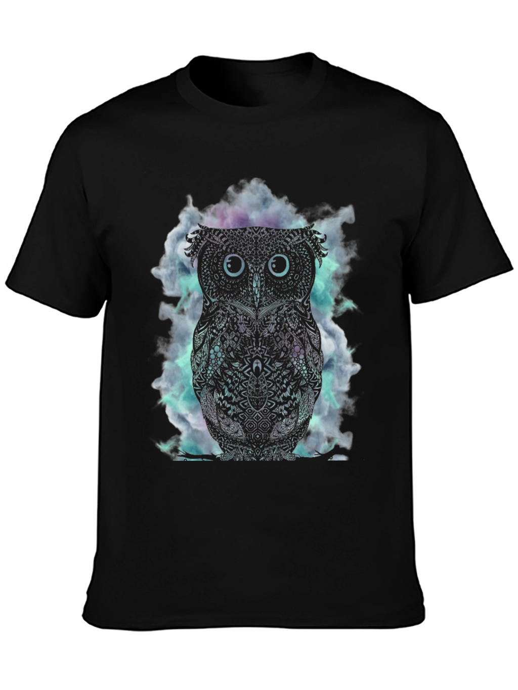 Owl Graphic Black T-Shirt