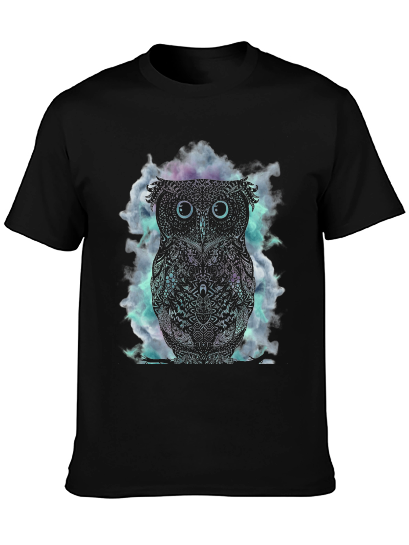 Owl Graphic Black T-Shirt
