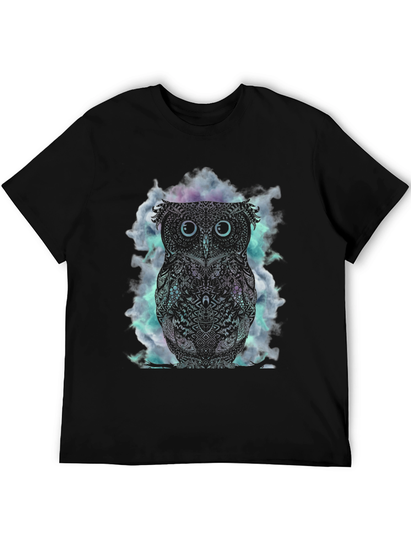 Owl Graphic Black T-Shirt