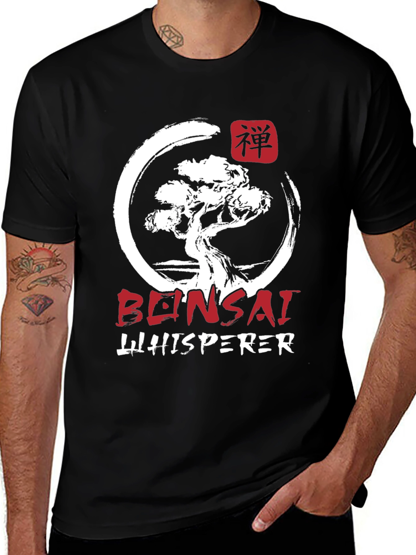 Bonsai Whisperer Graphic T-Shirt - Zen Garden Tee