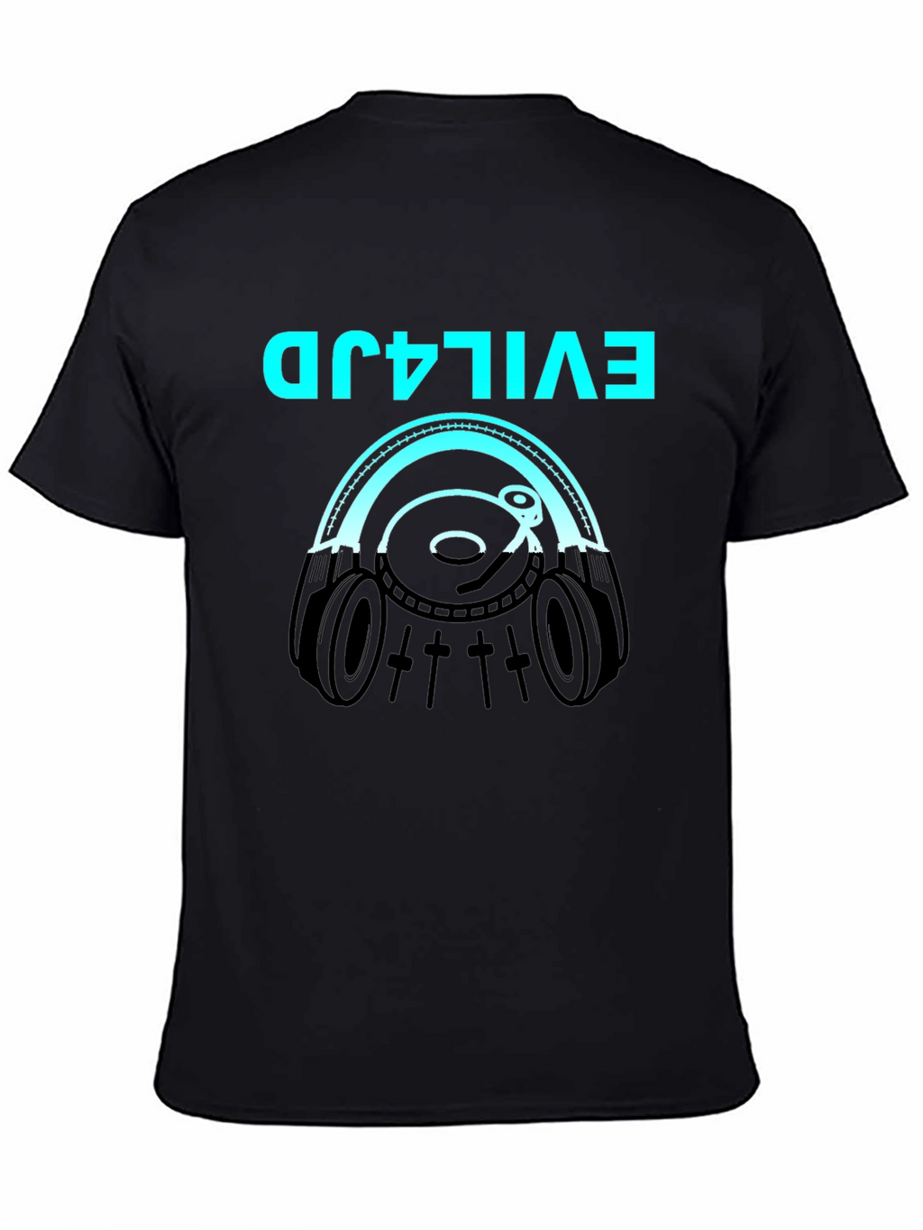 Evil4jd Graphic Tee - Trendy Mens Black T-Shirt