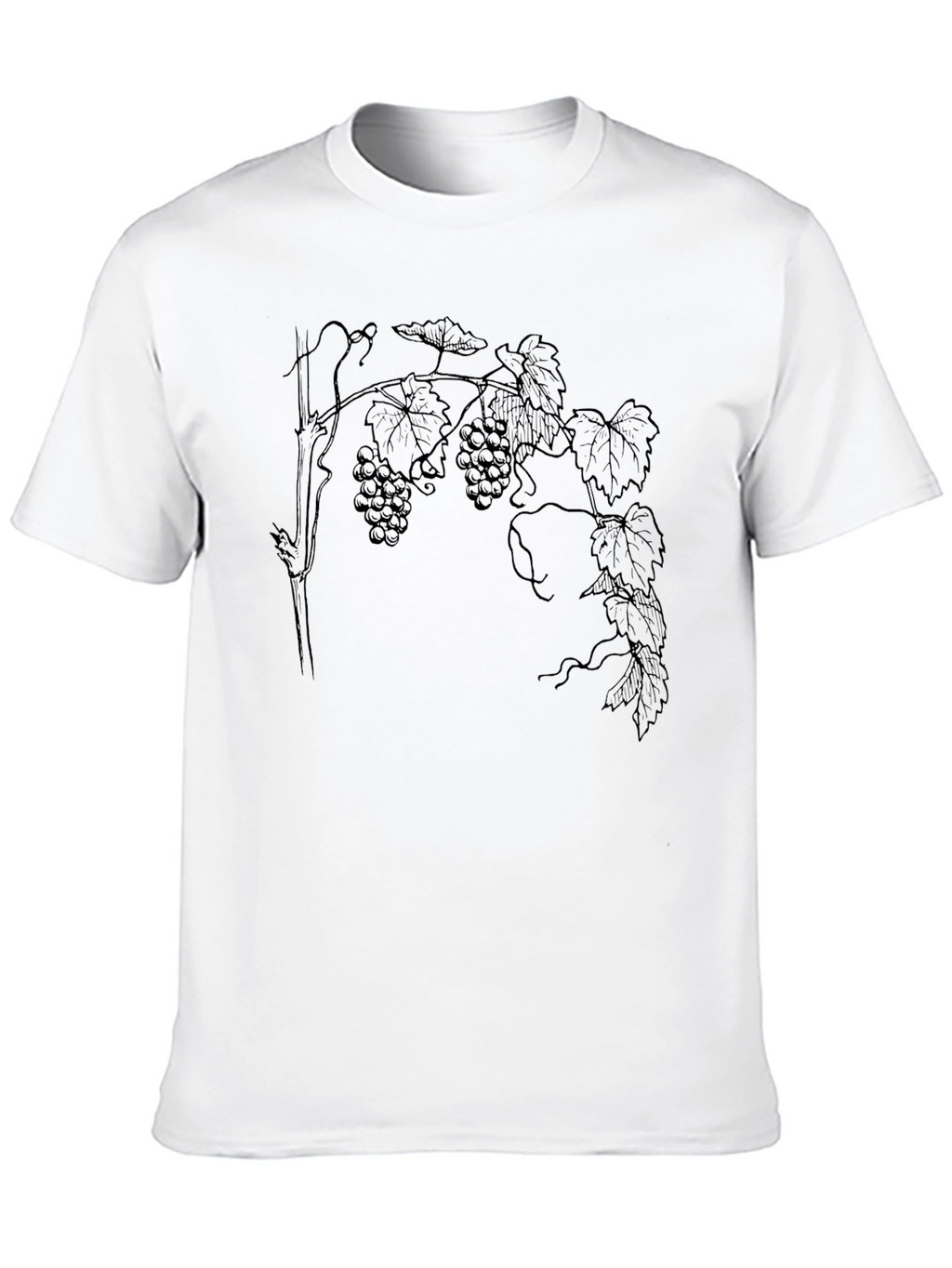 Grapes Print Tee - Classic Black T-Shirt
