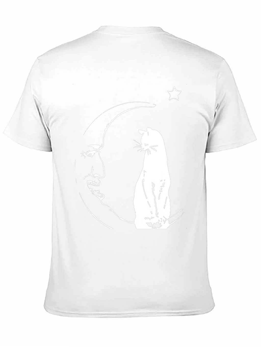 Celestial Cat Moon T-Shirt - Unique Graphic Tee