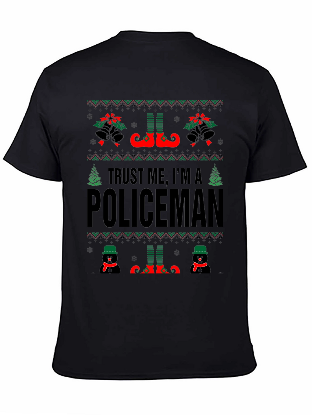 Trust Me Im A Policeman Christmas T-Shirt