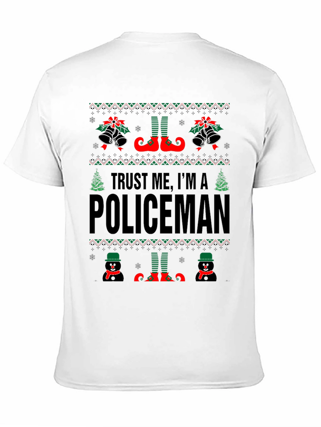 Trust Me Im A Policeman Christmas T-Shirt