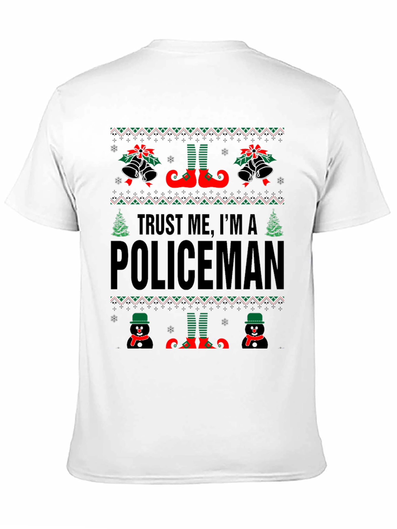 Trust Me Im A Policeman Christmas T-Shirt