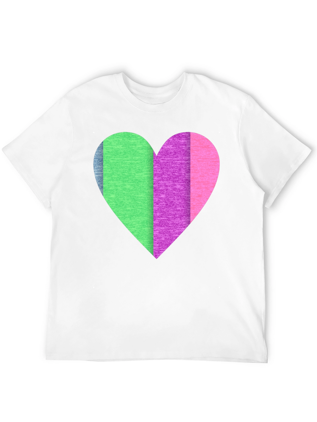 Colorful Heart Graphic T-Shirt