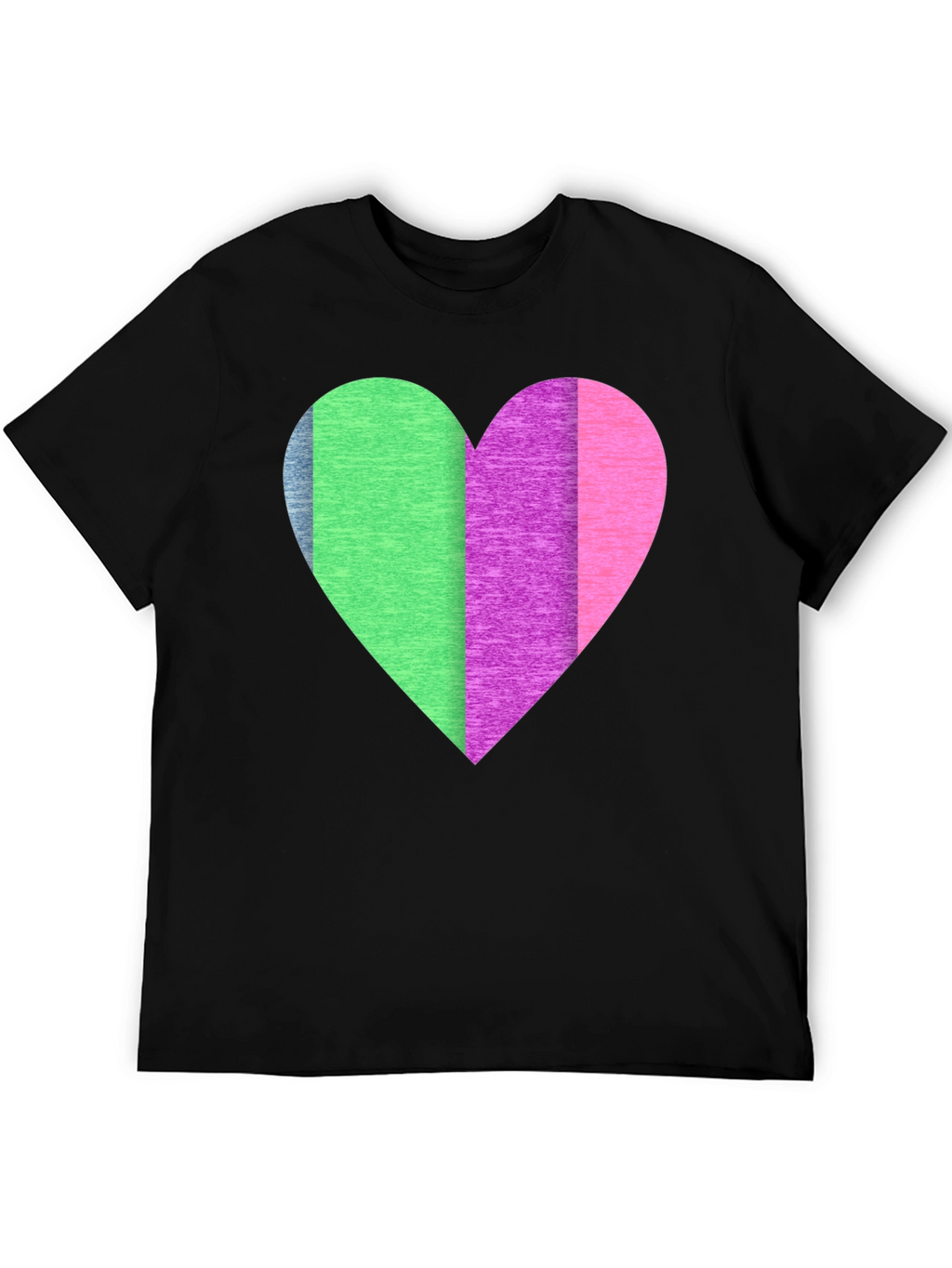 Colorful Heart Graphic T-Shirt