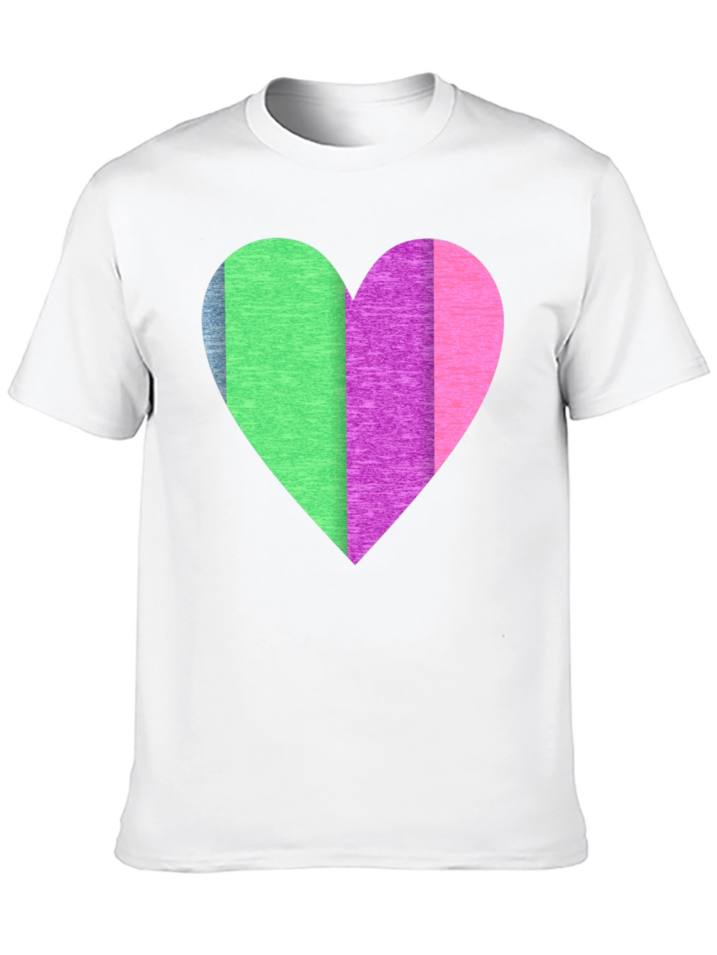 Colorful Heart Graphic T-Shirt