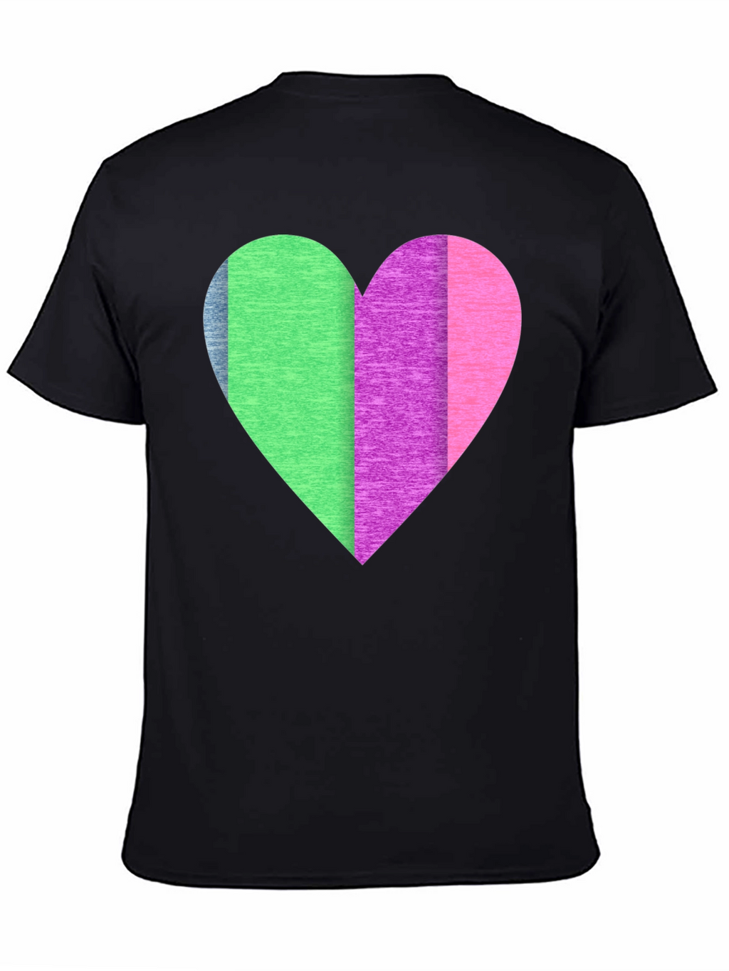 Colorful Heart Graphic T-Shirt