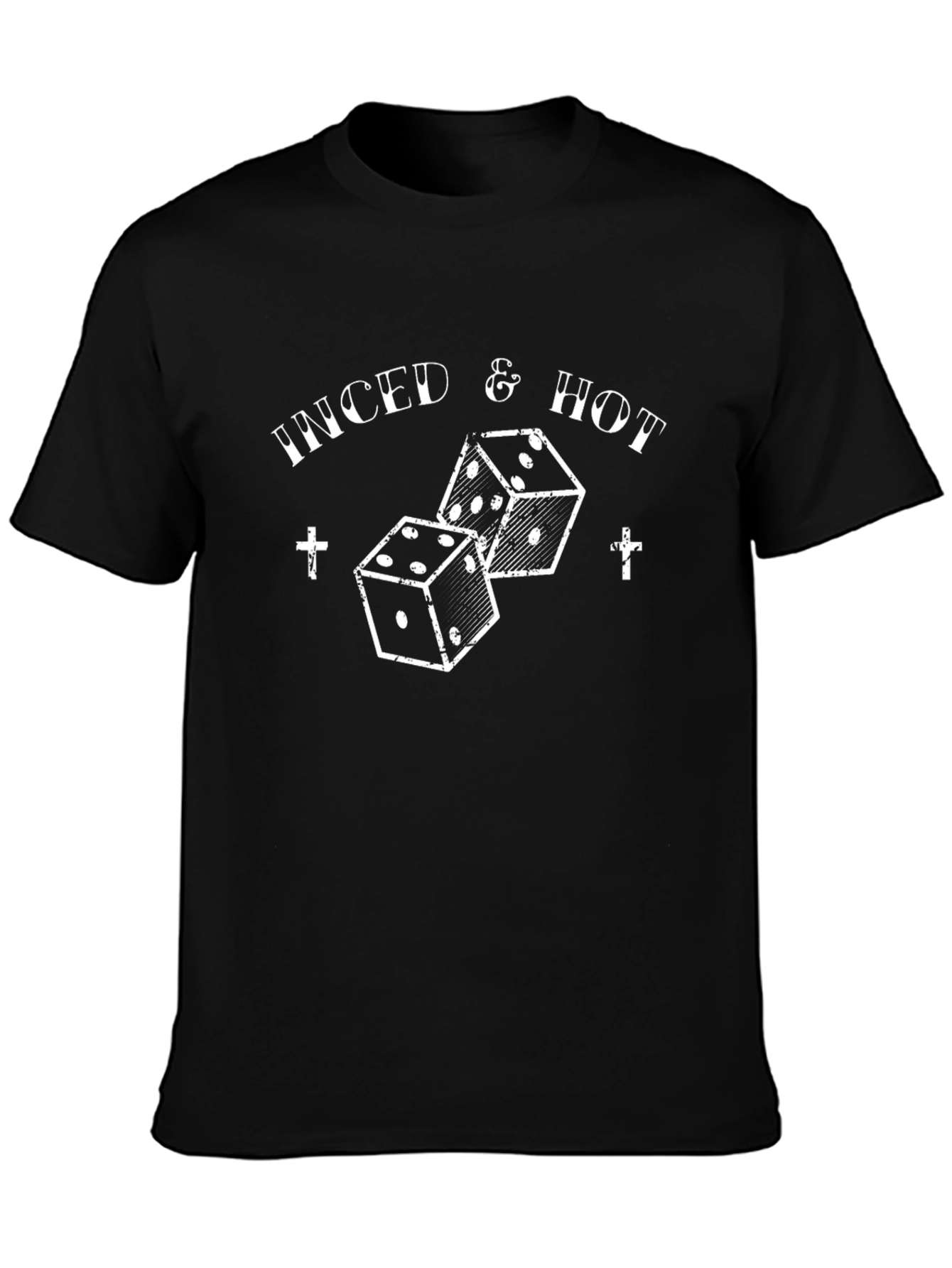 Inked & Hot Dice Graphic T-Shirt