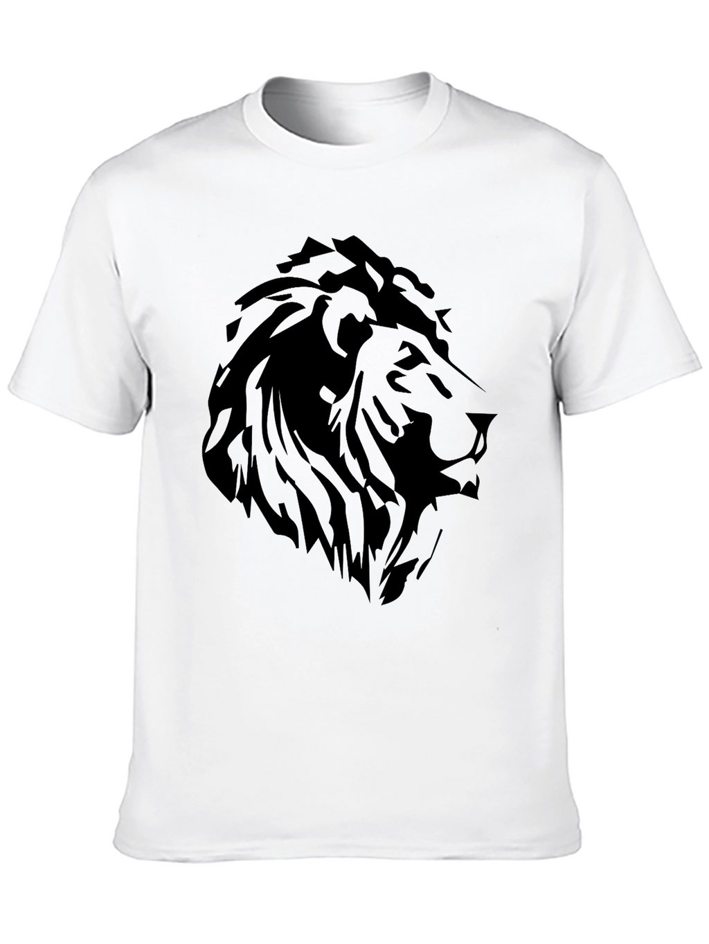 Lion Graphic Black T-Shirt - Bold Statement Tee