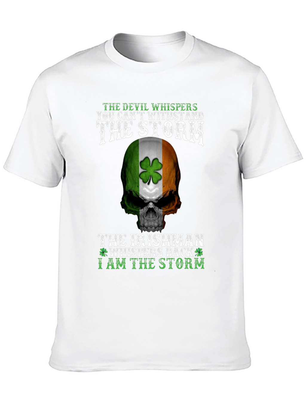 Irish Pride Storm Skull T-Shirt