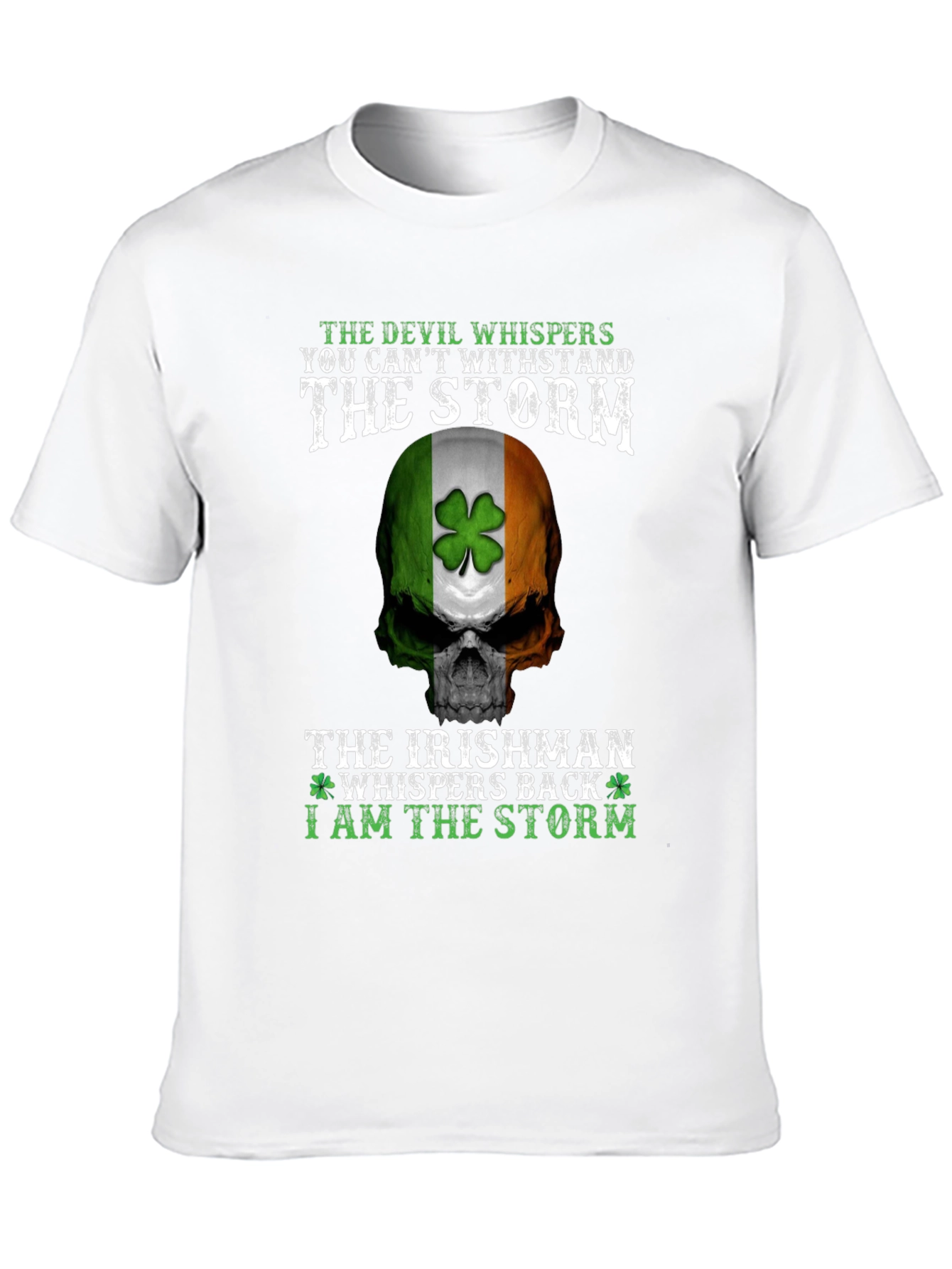 Irish Pride Storm Skull T-Shirt