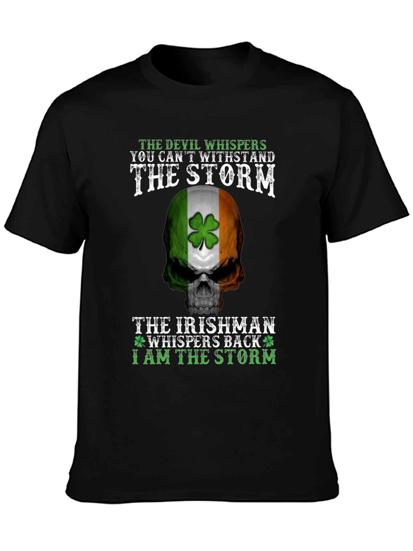 Irish Pride Storm Skull T-Shirt
