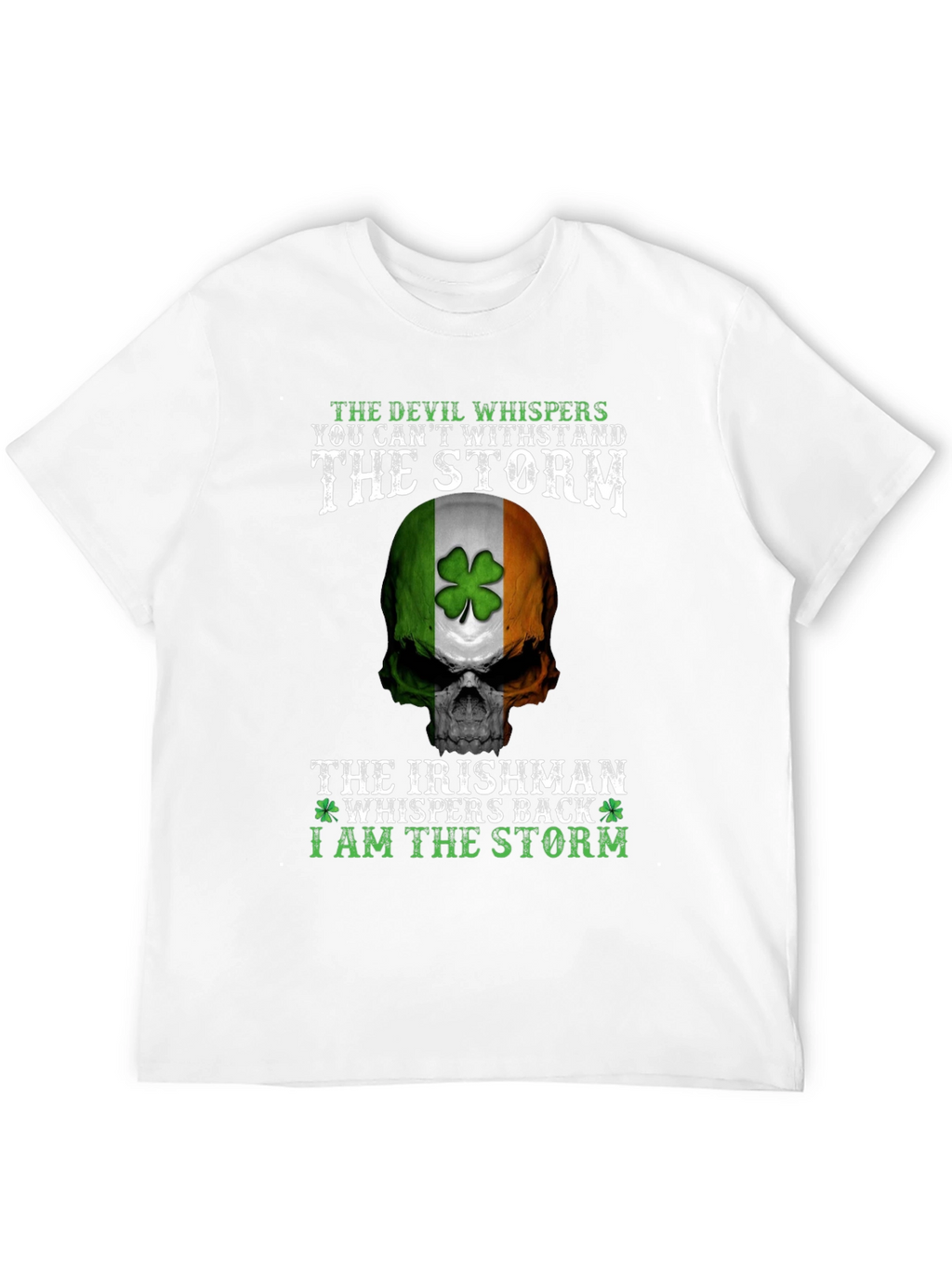 Irish Pride Storm Skull T-Shirt