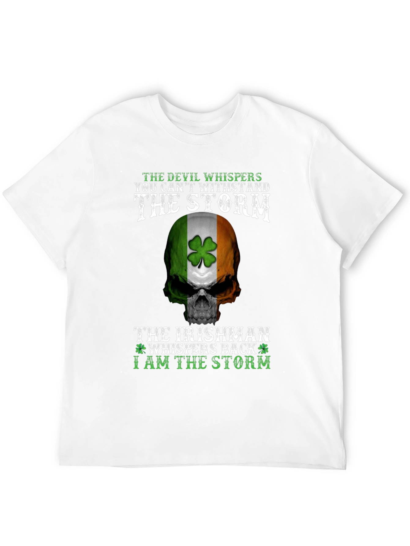Irish Pride Storm Skull T-Shirt
