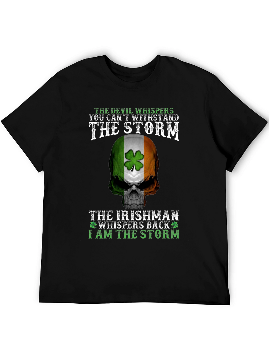 Irish Pride Storm Skull T-Shirt