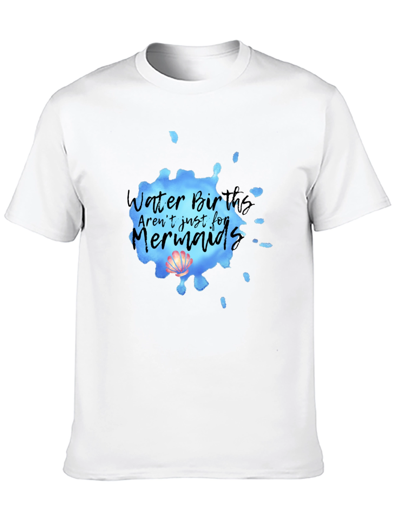 Mermaid Water Birth T-Shirt - Soft Cotton Tee