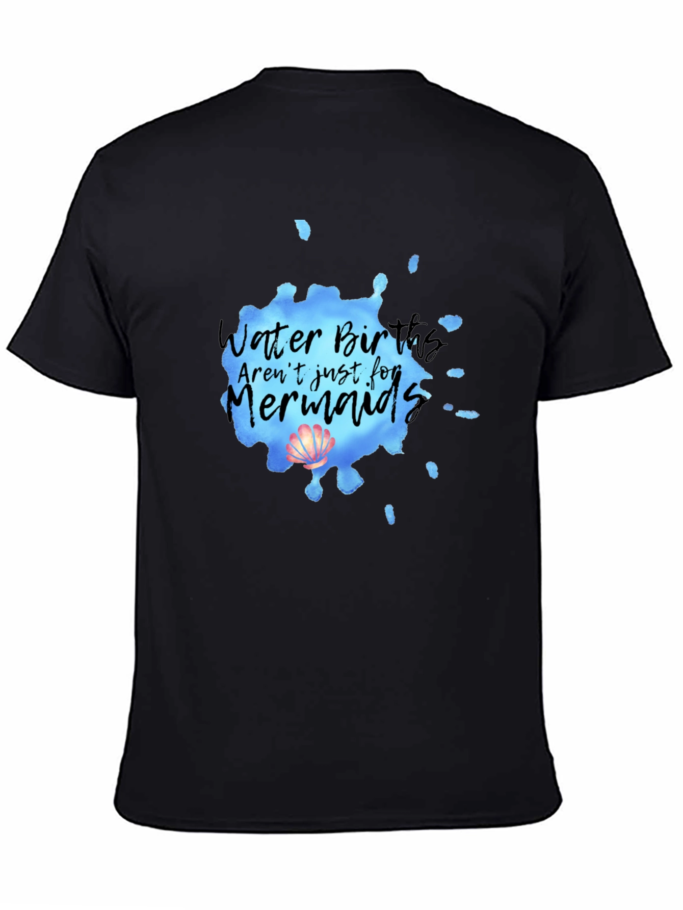Mermaid Water Birth T-Shirt - Soft Cotton Tee