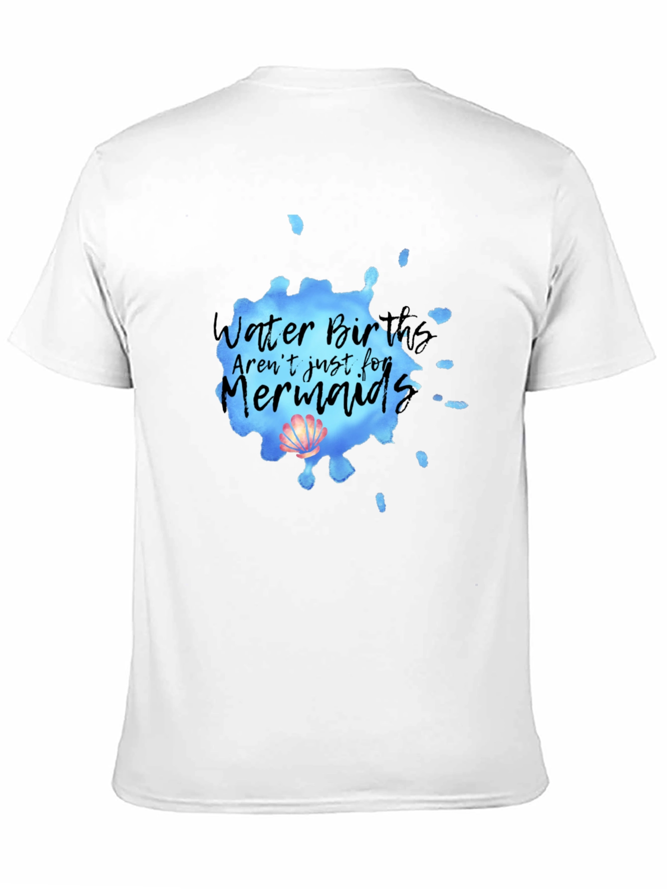 Mermaid Water Birth T-Shirt - Soft Cotton Tee