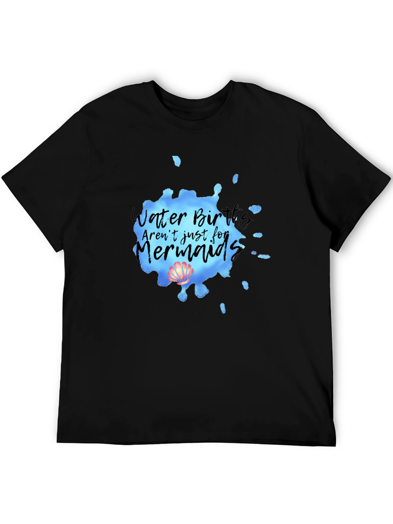 Mermaid Water Birth T-Shirt - Soft Cotton Tee