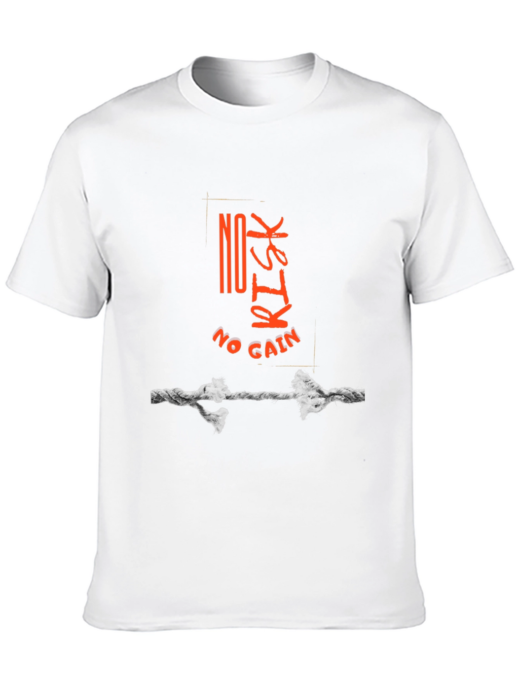 No Risk No Gain Graphic Tee - Black
