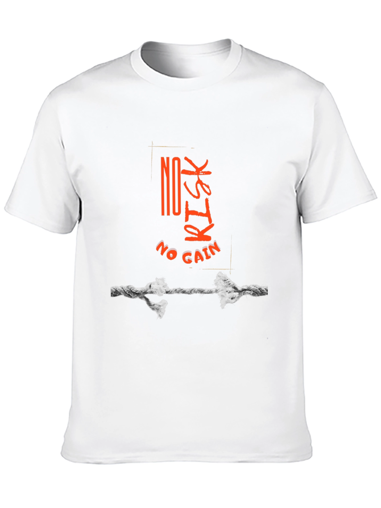No Risk No Gain Graphic Tee - Black