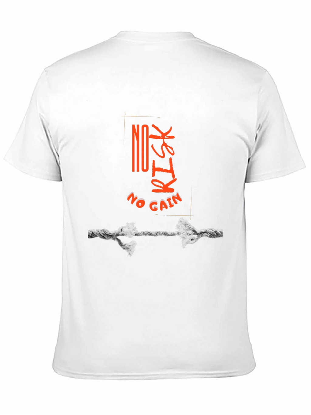 No Risk No Gain Graphic Tee - Black