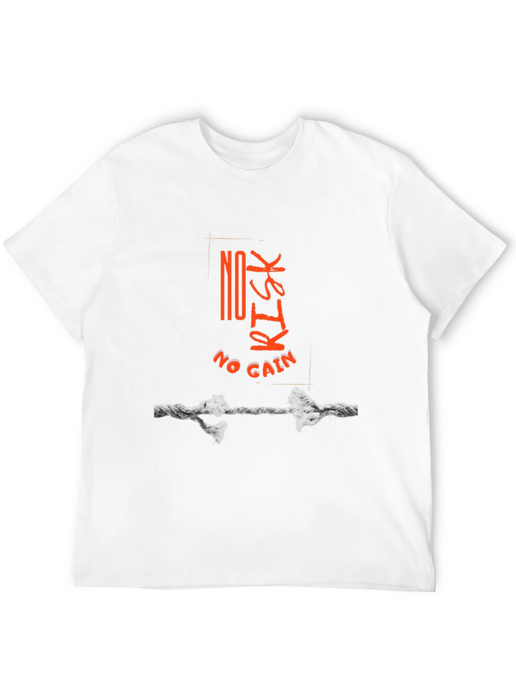 No Risk No Gain Graphic Tee - Black