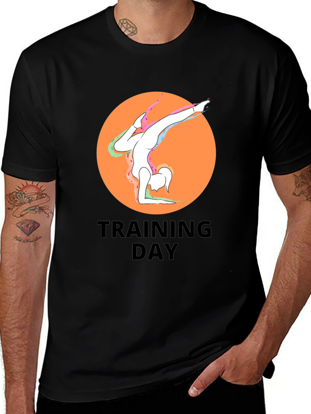 Training Day Black Graphic T-Shirt