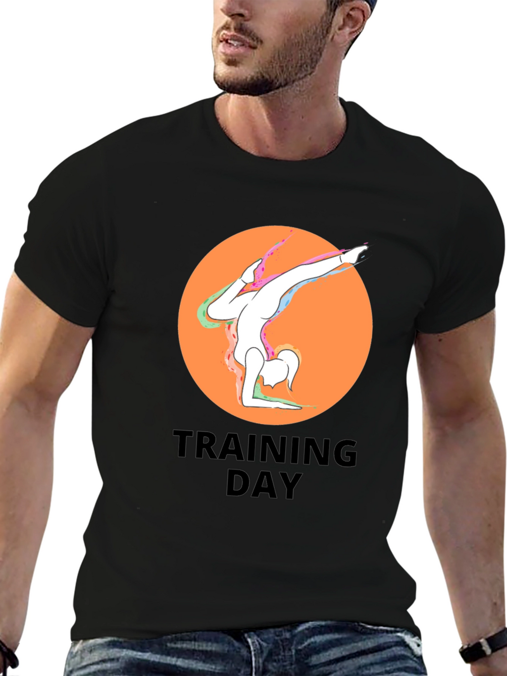 Training Day Black Graphic T-Shirt