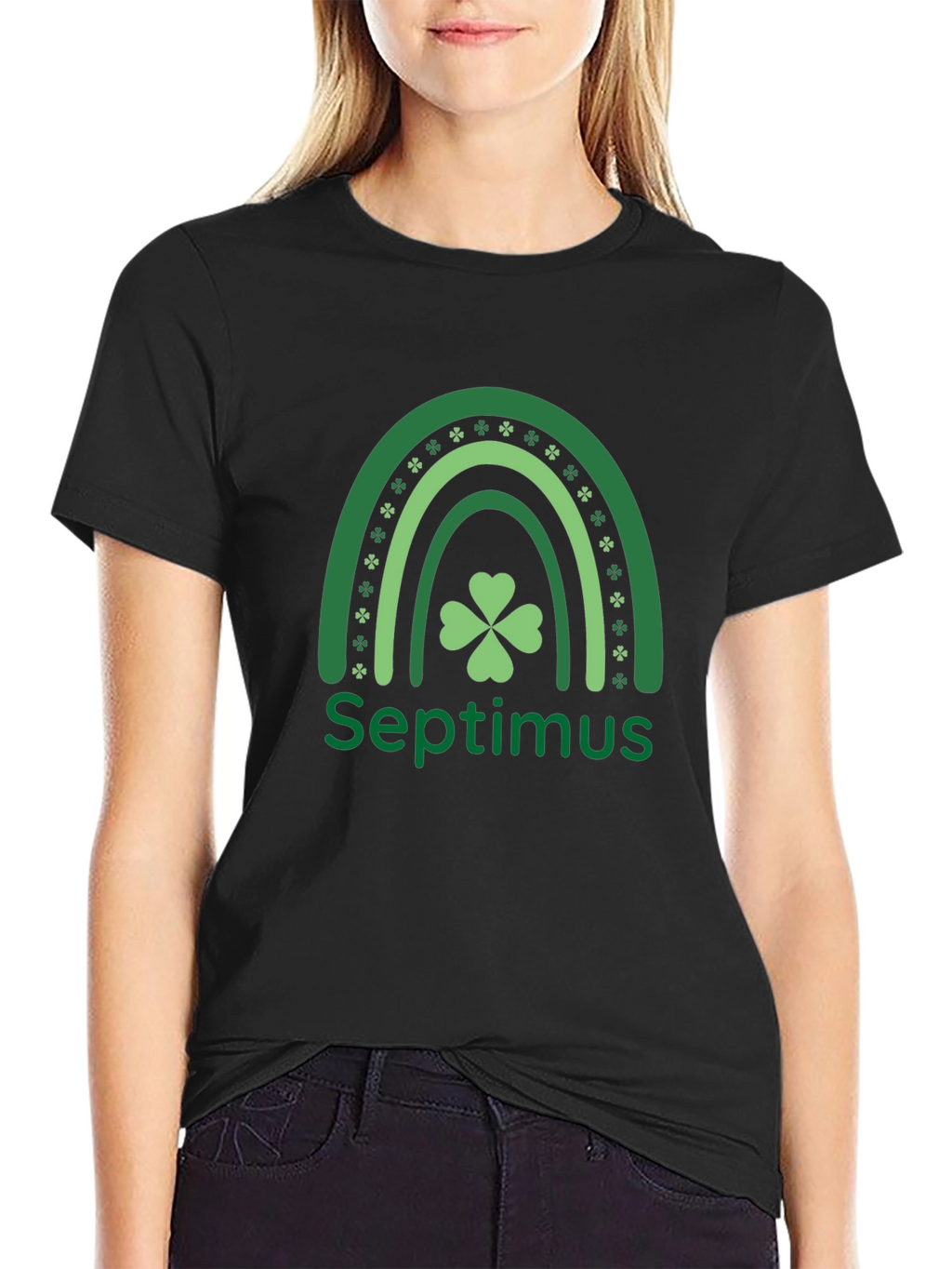 Septimus St. Patricks Day Rainbow Clover T-Shirt