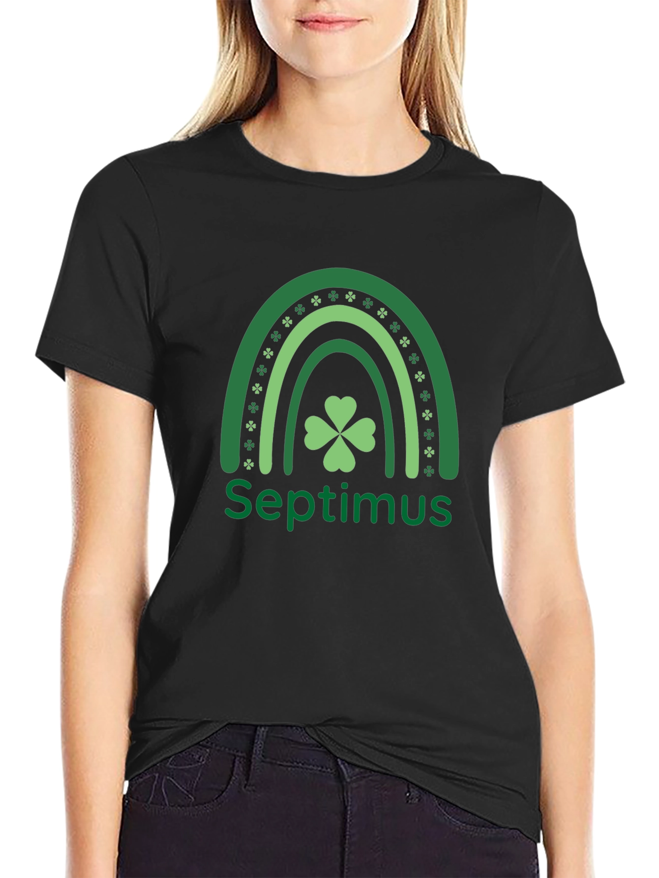 Septimus St. Patricks Day Rainbow Clover T-Shirt