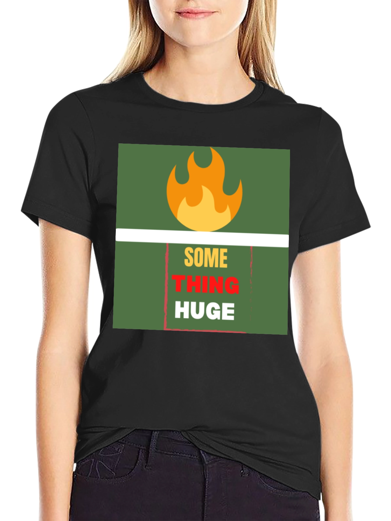 SomeTHING HUGE Graphic Tee - Bold Statement T-Shirt