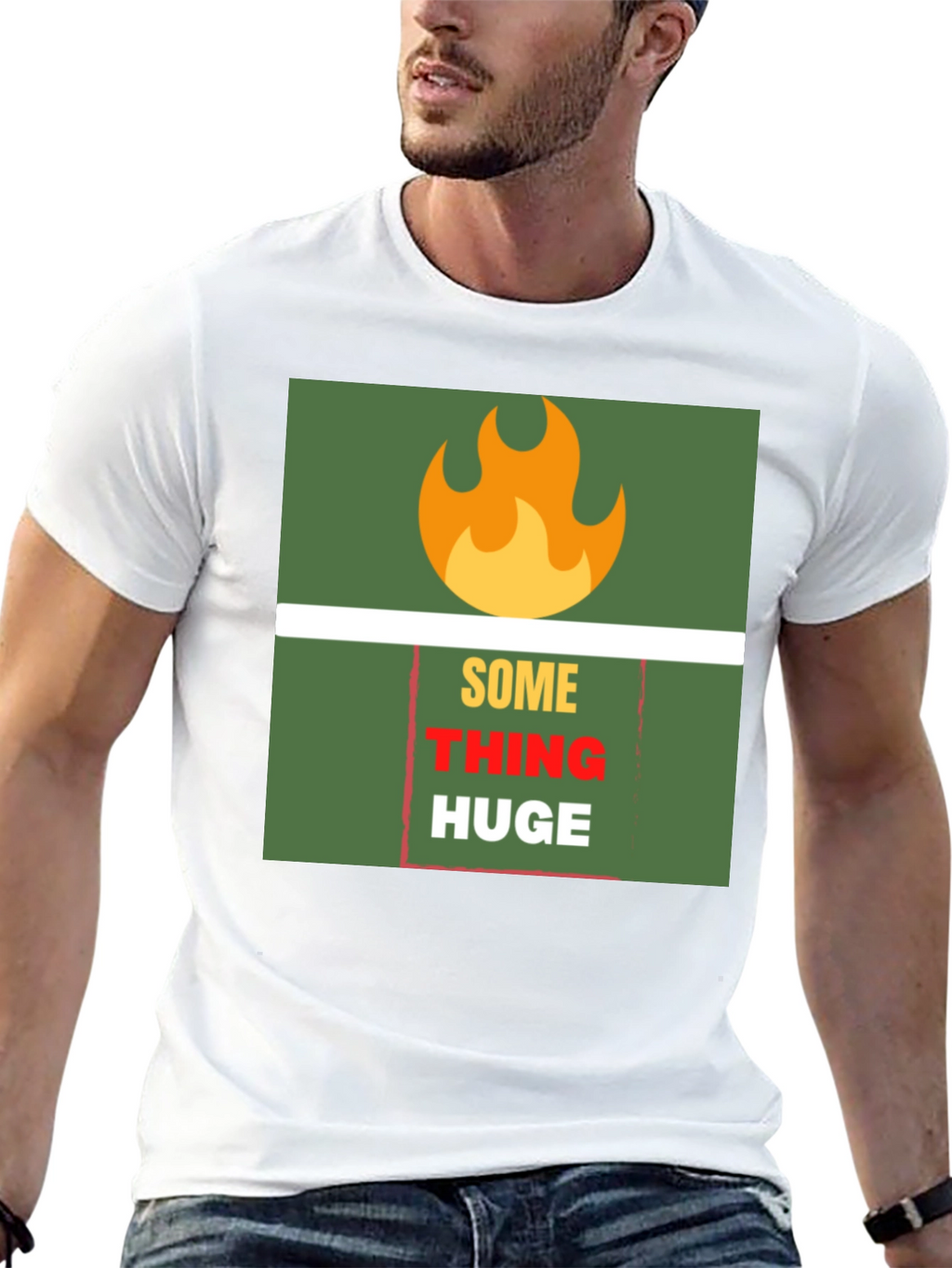 SomeTHING HUGE Graphic Tee - Bold Statement T-Shirt