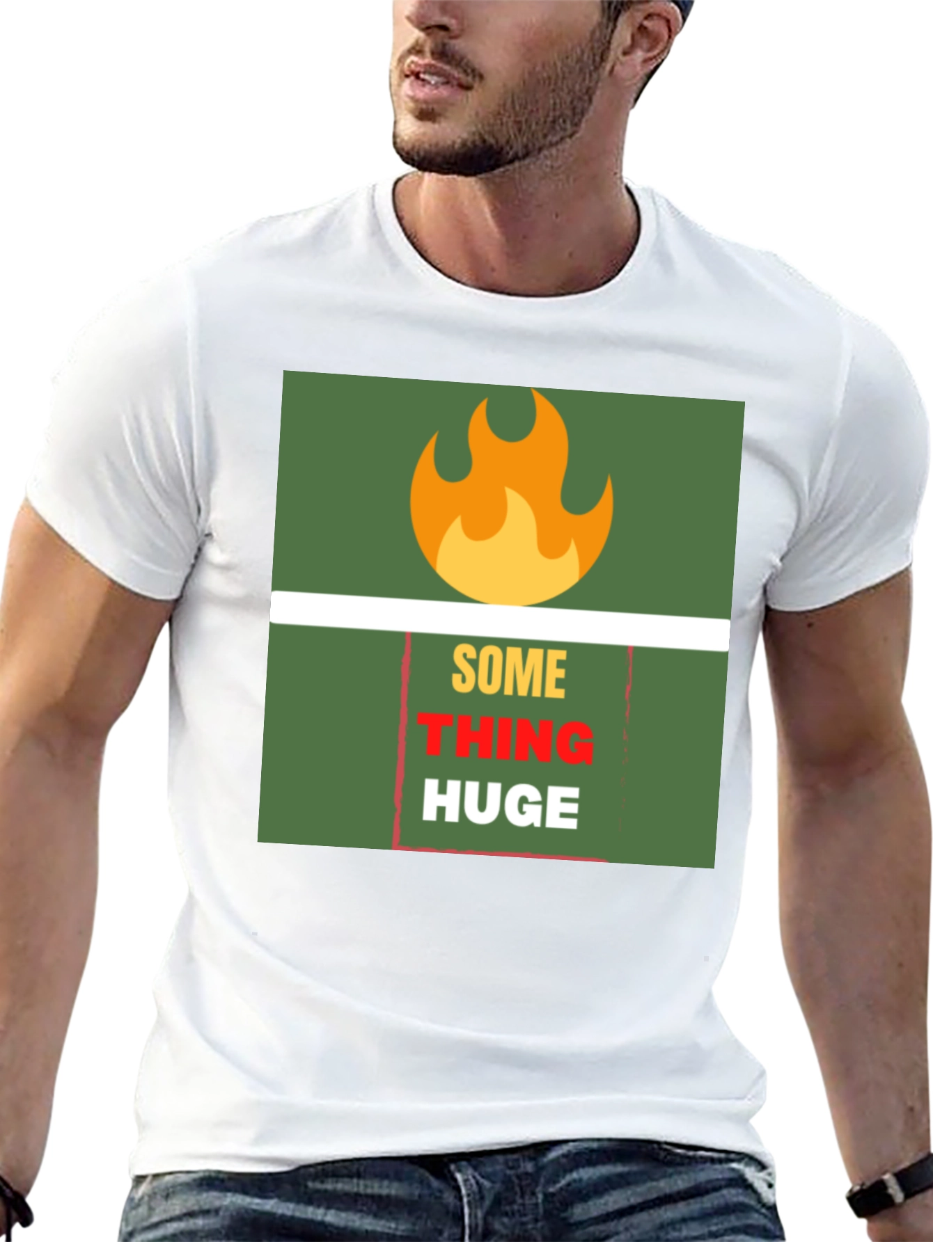 SomeTHING HUGE Graphic Tee - Bold Statement T-Shirt