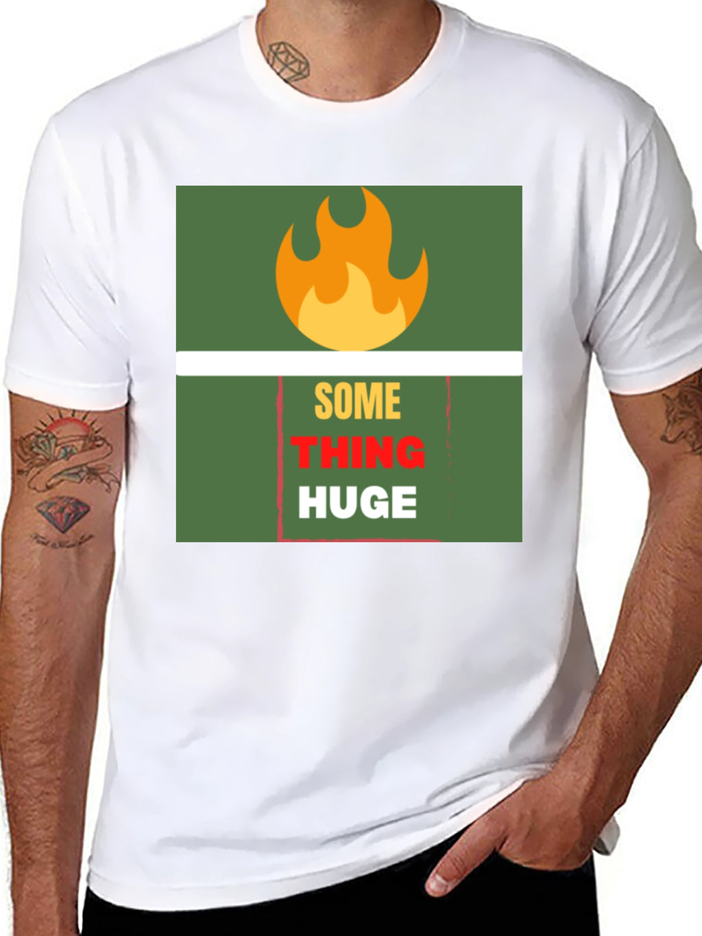 SomeTHING HUGE Graphic Tee - Bold Statement T-Shirt