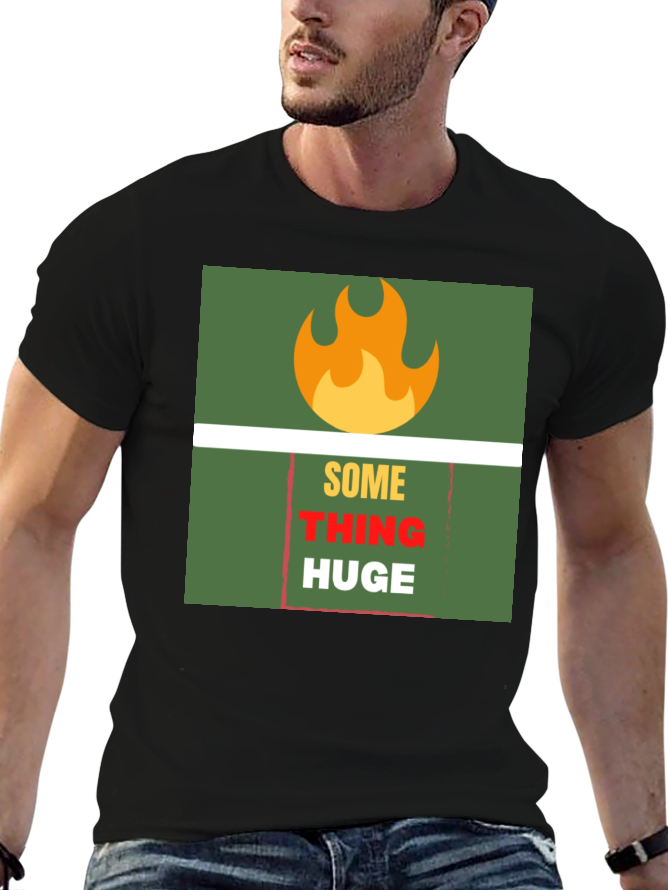 SomeTHING HUGE Graphic Tee - Bold Statement T-Shirt